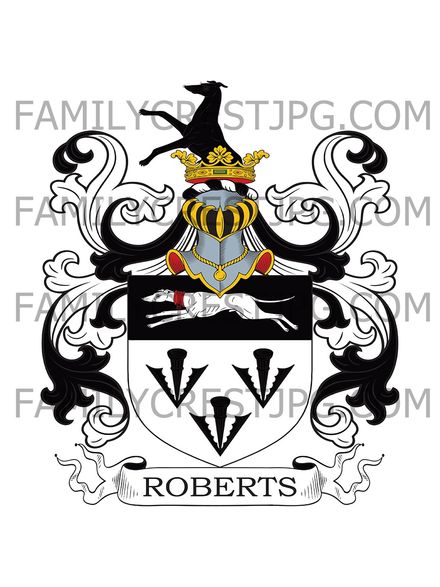 Roberts Family Crest - Little Braxsted, co. Essex, England