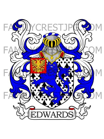 Edwards Family Crest - Terrington, co. Norfolk, England