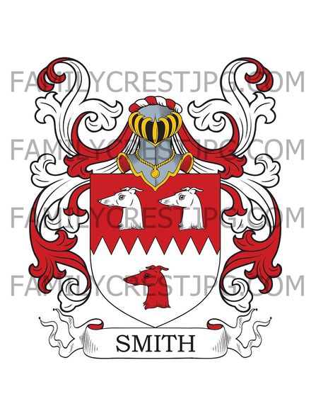 Smith Family Crest - Laxfield, co. Suffolk, England