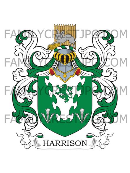 Harrison Family Crest - Maer Hall, co. Staffordshire, England