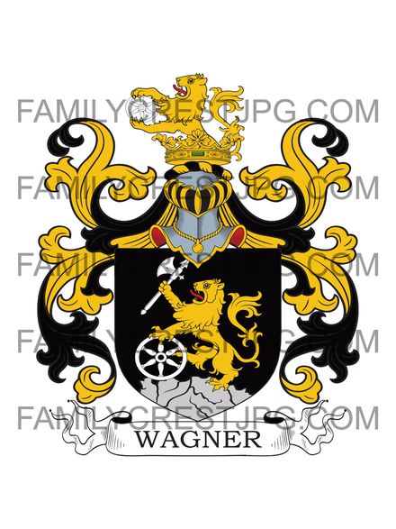 Wagner Family Crest - Nuremburg 1593