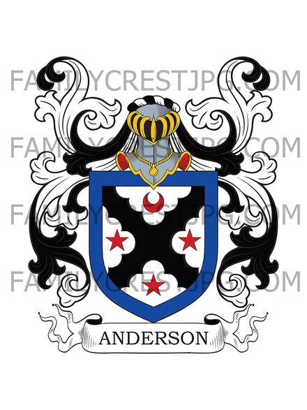 Anderson Family Crest - Dowhill, Scotland