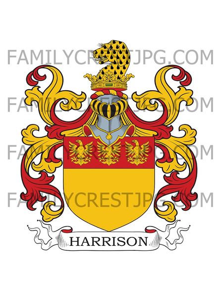 Harrison Family Crest - London &amp; York, England