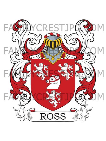 Ross Family Crest - Knockbreck, co. Ross, Scotland