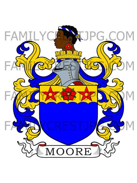 Moore Family Crest - Mooresfort, co. Tipperary, Ireland