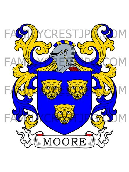Moore Family Crest - Wiltshire, England