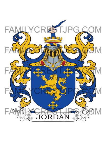 Jordan Family Crest - Jordon