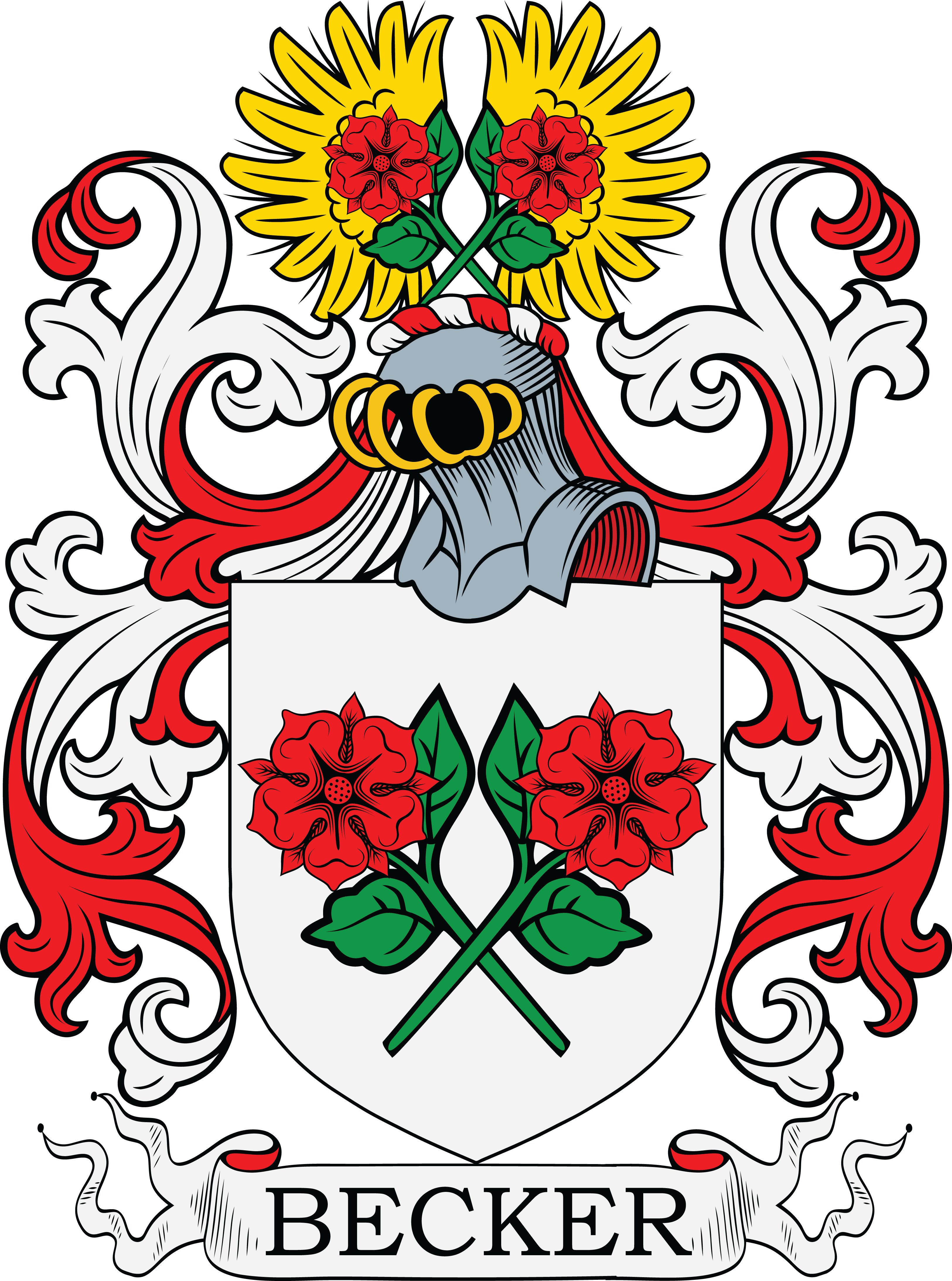 Becker Names Becker Coat of Arms & Family Crest