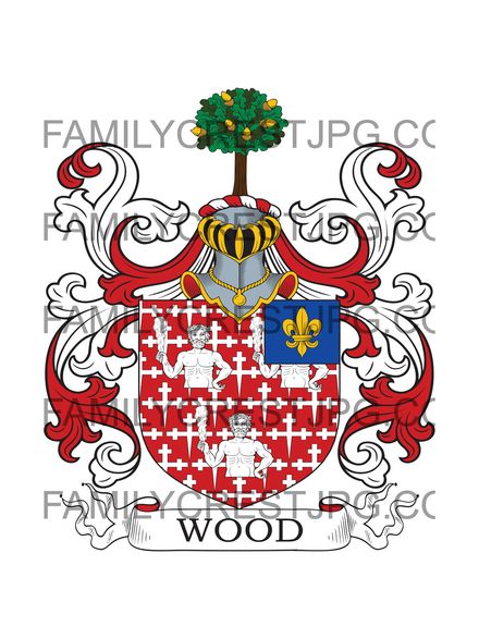 Wood Family Crest - Nottingham, England