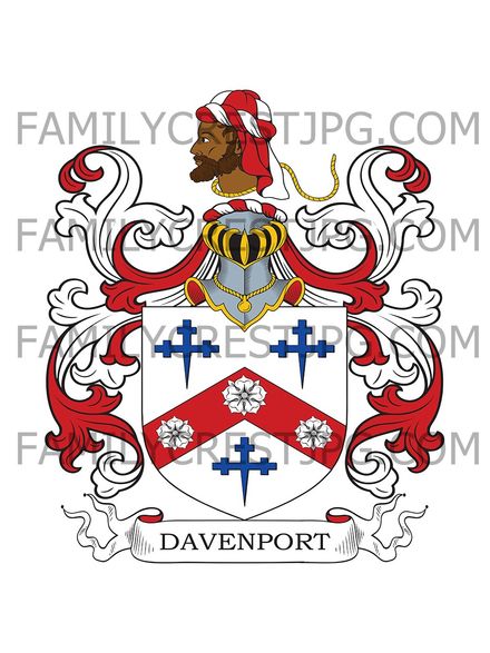 Davenport Family Crest - London, England