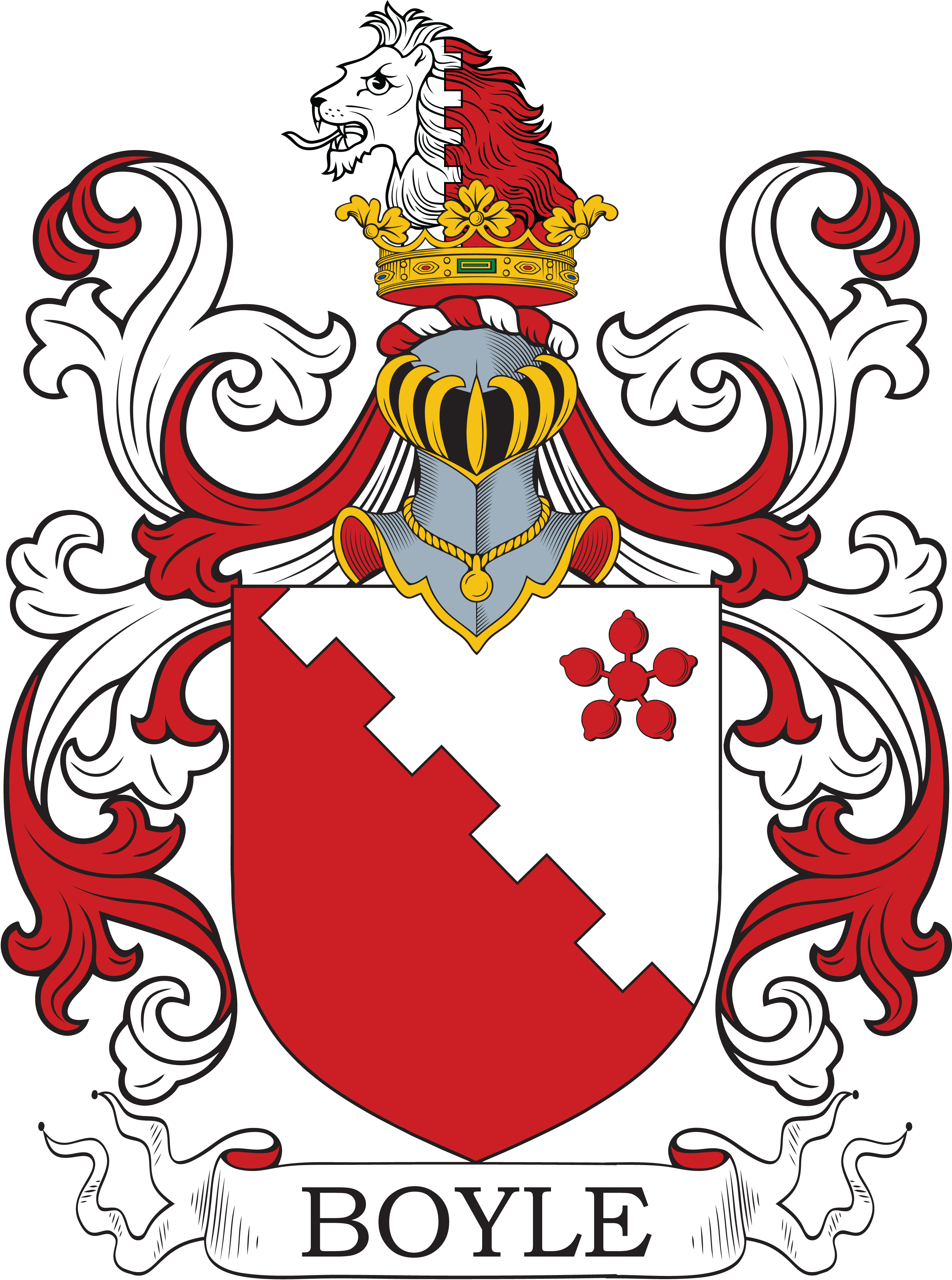 Booll Boyle Family Crest & Coat of Arms