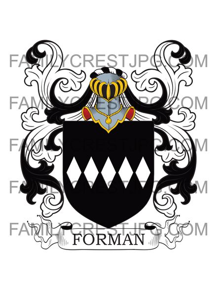 Forman Family Crest - Northumberland, England