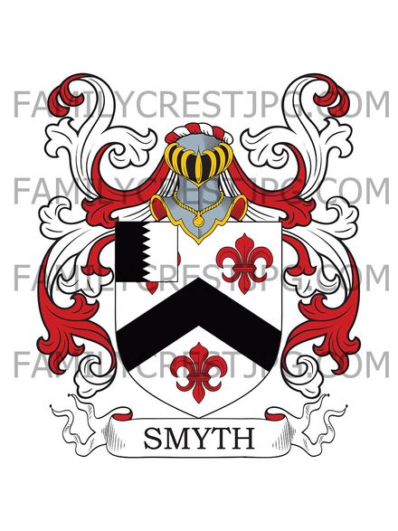 Smyth Family Crest - Dublin, Ireland
