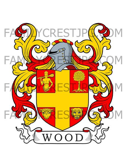 Wood Family Crest -  Bideford, co. Devonshire, England