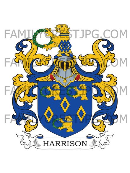 Harrison Family Crest - Newby Bridge House, Ulverston
