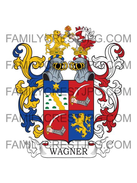 Wagner Family Crest - 1862