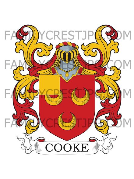 Cooke Family Crest - Yorkshire, England