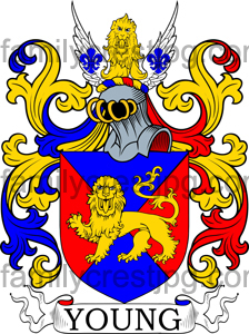 Young Family Crest, Young Coat of Arms