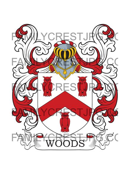 Wood Family Crest - Tal-y-llyn, Anglesey, Wales