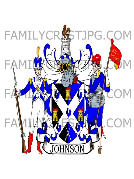 Johnson Family Crest - Bath, England