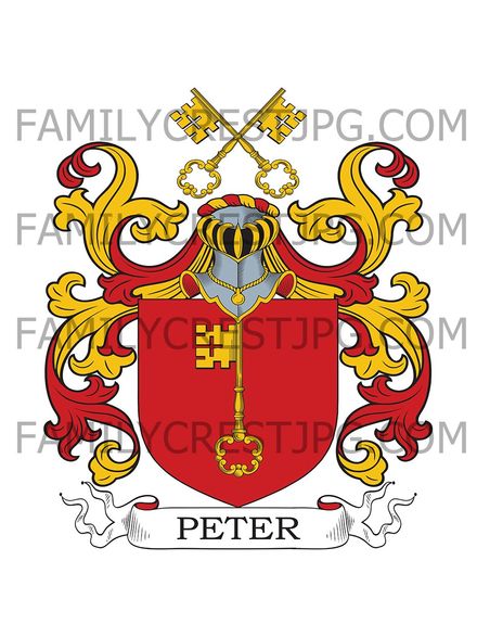 Peter Family Crest - Baden, Germany
