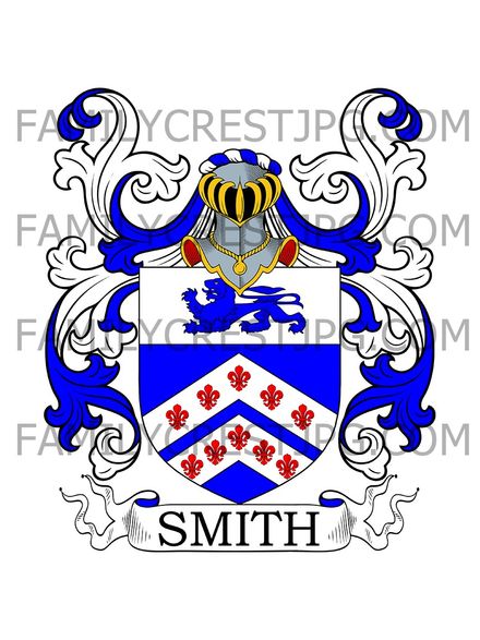 Smith Family Crest - Crabbet Park, co. Sussex, England