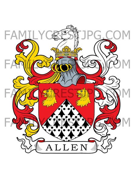 Allen Family Crest - Four Hills, Barbados