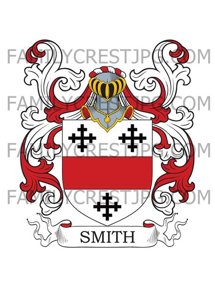 Smith Family Crest - Sutton, co. Suffolk, England