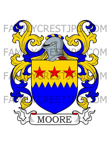 Moore Family Crest - Kent, England