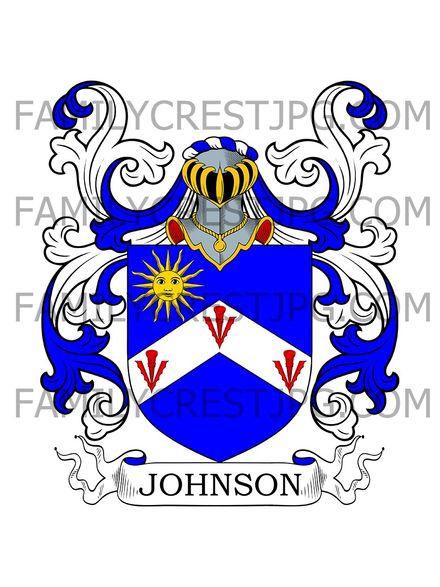 Johnson Family Crest - Worcester, England