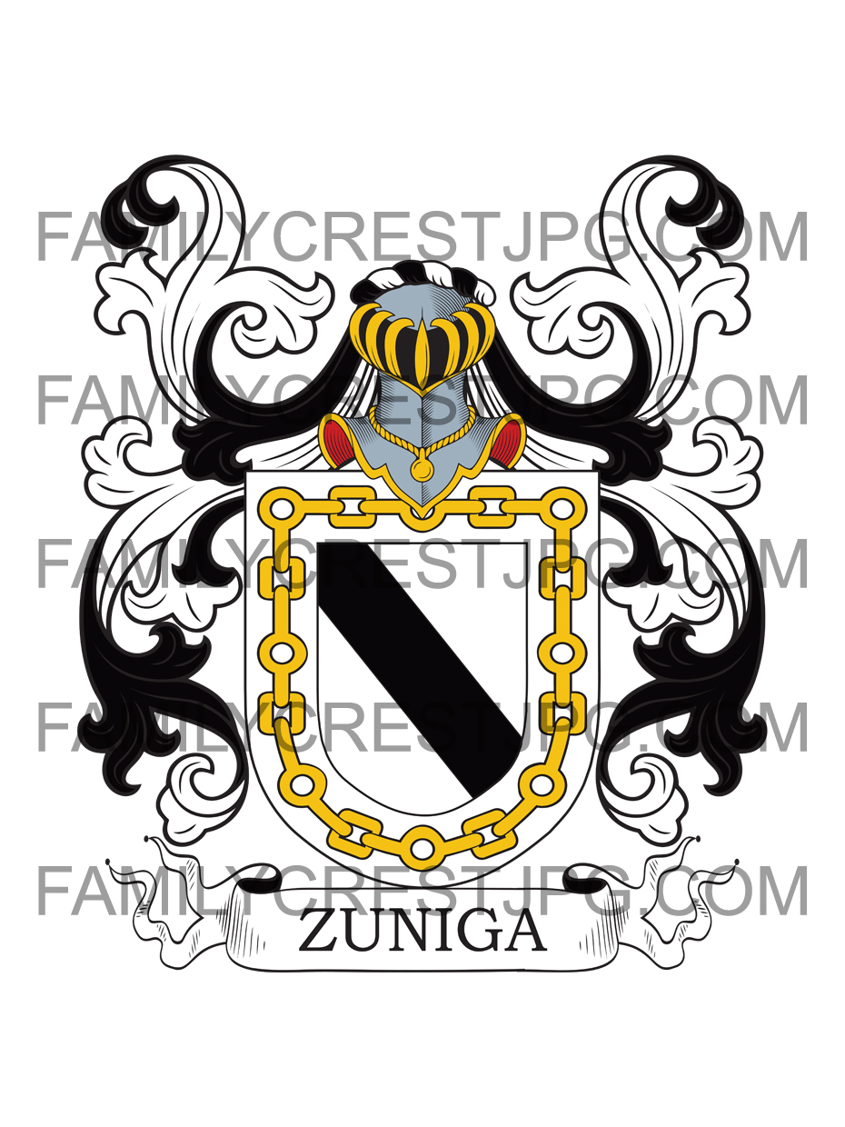 Zuniga Family Crests, Coat of Arms, History