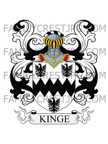 King Family Crest - Lincolnshire, England