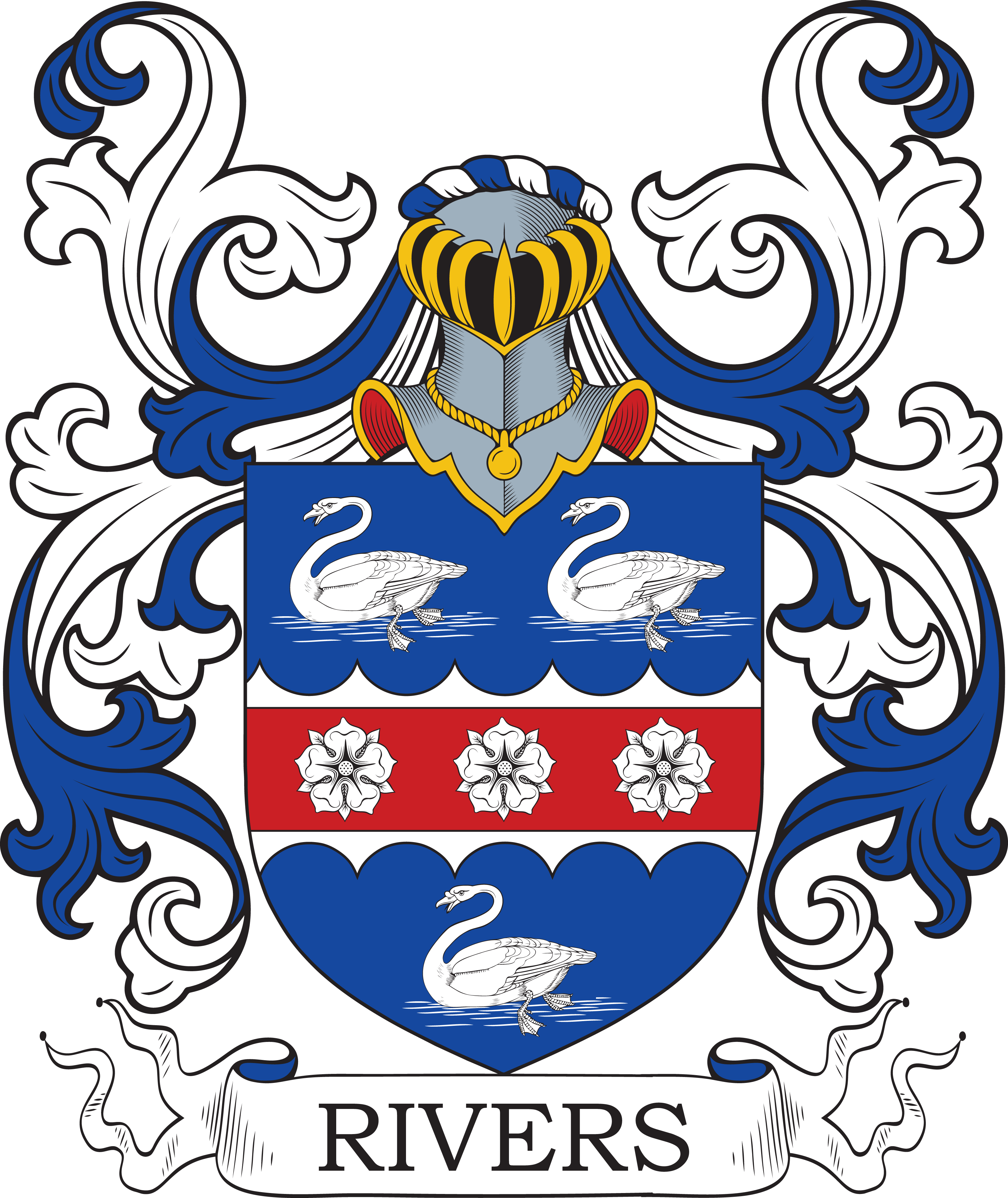 Rivers Family Crests, Coat of Arms, History