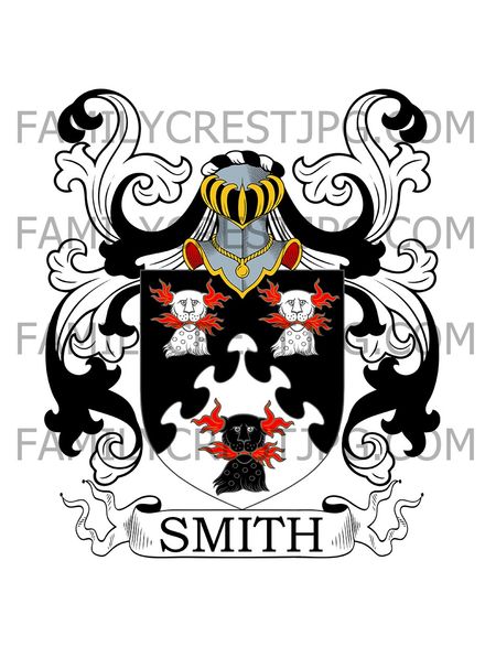Smith Family Crest - Buckenhill, co. Herefordshire, England