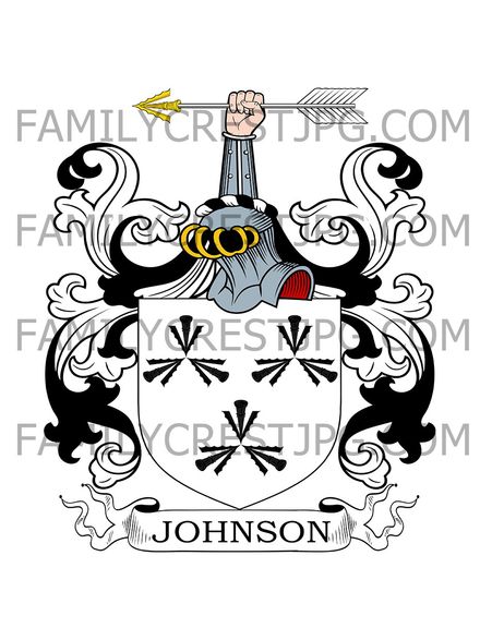 Johnson Family Crest - Cheshire, England