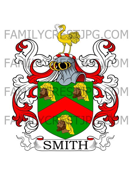 Smith Family Crest - Captain John Smith (1580-1631)