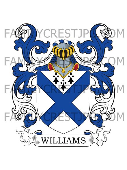 Williams Family Crest - London &amp; Ireland