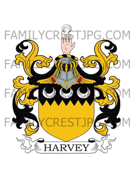 Harvey Family Crest -  Kyle, co. Wexford, Ireland