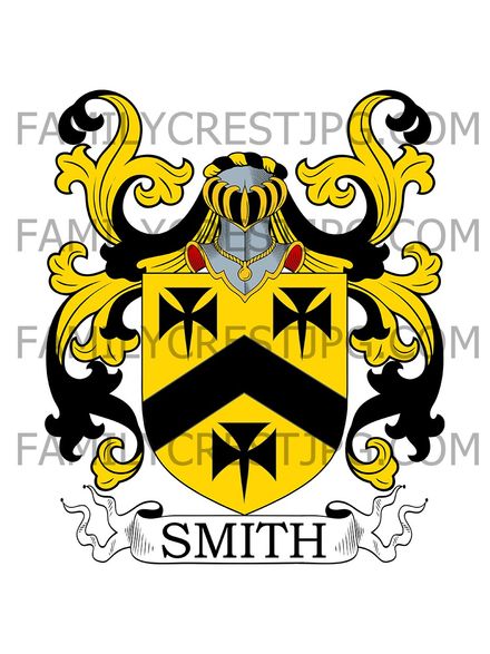Smith Family Crest - Carlisle, co. Yorkshire, England