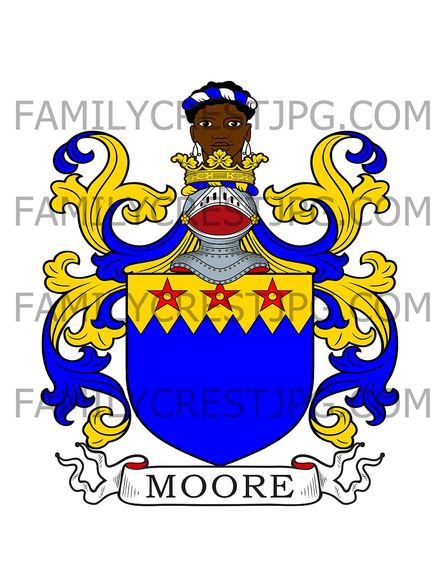 Moore Family Crest - Kent, England