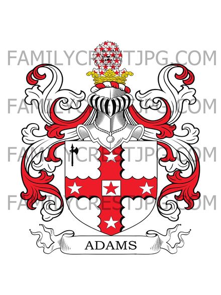 Adams Family Crest - Bath, England