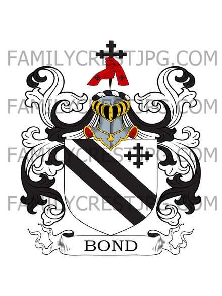 Bond Family Crest - England
