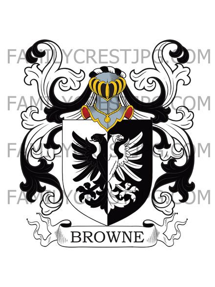 Browne Family Crest - Dublin, Ireland