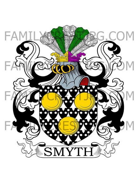 Smyth Family Crest - Kent, England