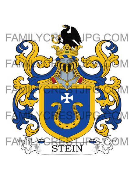 Stein Family Crest - von Kaminski - Poland &amp; Prussia