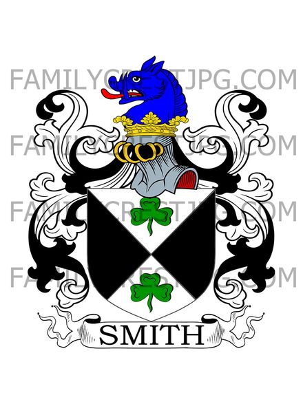 Smith Family Crest - Newland, co. Yorkshire, England