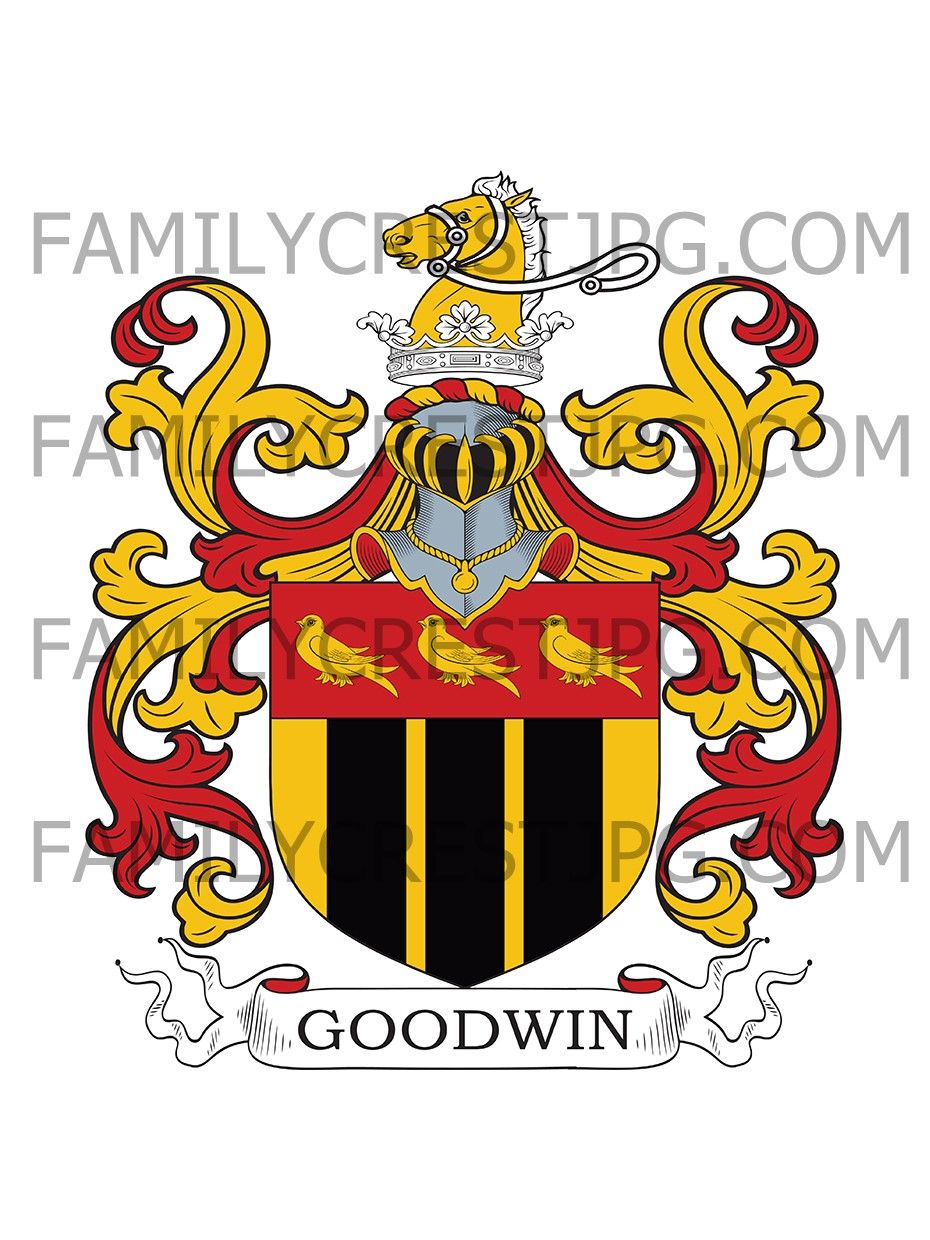 Goodwin Family Crest - Stoneham Iva, co. Cambridge and Diss, co ...