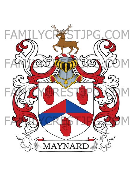 Maynard Family Crest - St. Alban’s, co. Hertfordshire, England