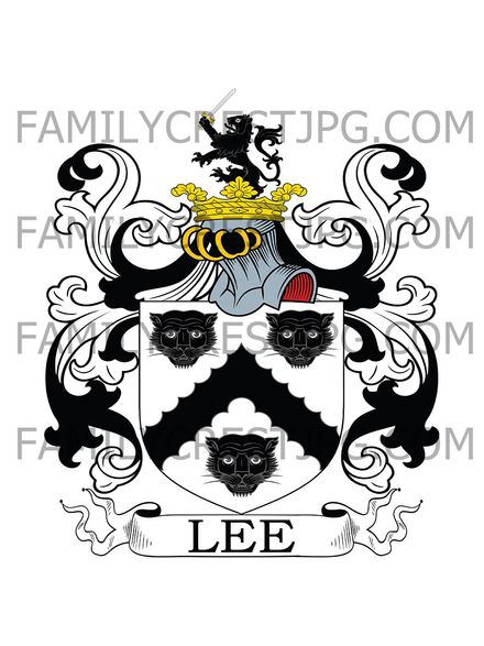 Lee Family Crest - Tralee, co. Kerry, Ireland
