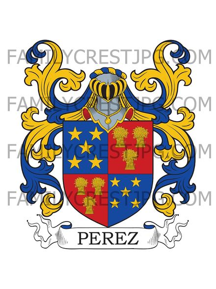 Perez Family Crest - Mexico
